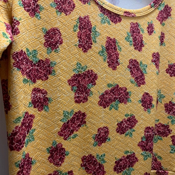 Lularoe Nicole Dress Size M 8-10 Floral Print NWT Short Sleeve Fit Flare - Picture 3 of 5